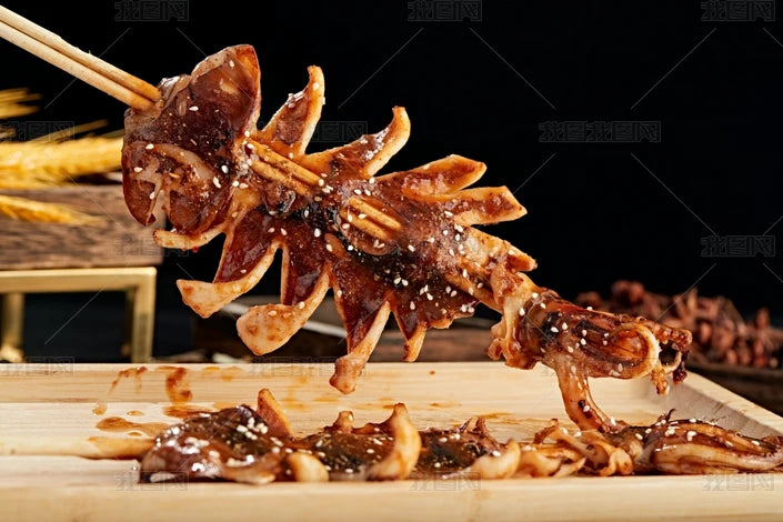 BBQ Squid 铁板鱿鱼串 10串装 总重600克