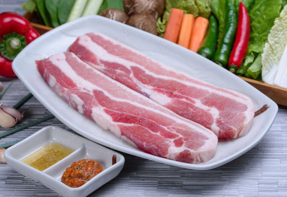 加拿大有机去皮猪五花片 2磅装