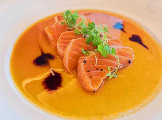 ⚡️限时闪购⚡️Salmon Tataki With yuzu miso Sauce 柚子味噌炙烧三文鱼 4oz