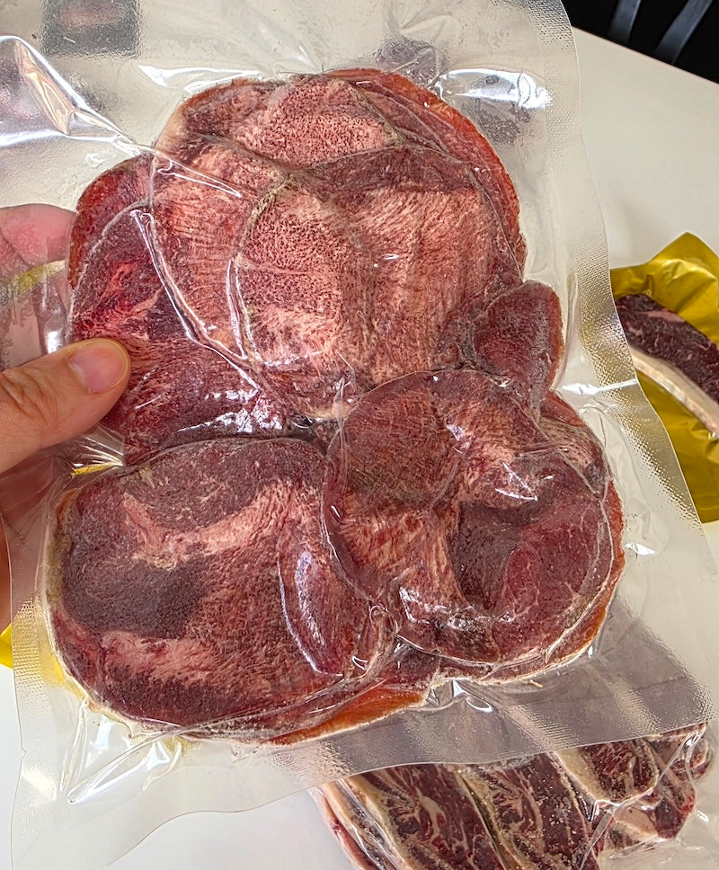 加拿大100%草饲黑安格斯牛舌片 300克装