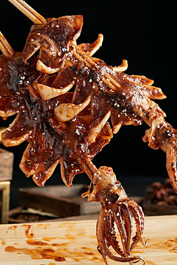 BBQ Squid 铁板鱿鱼串 10串装 总重600克