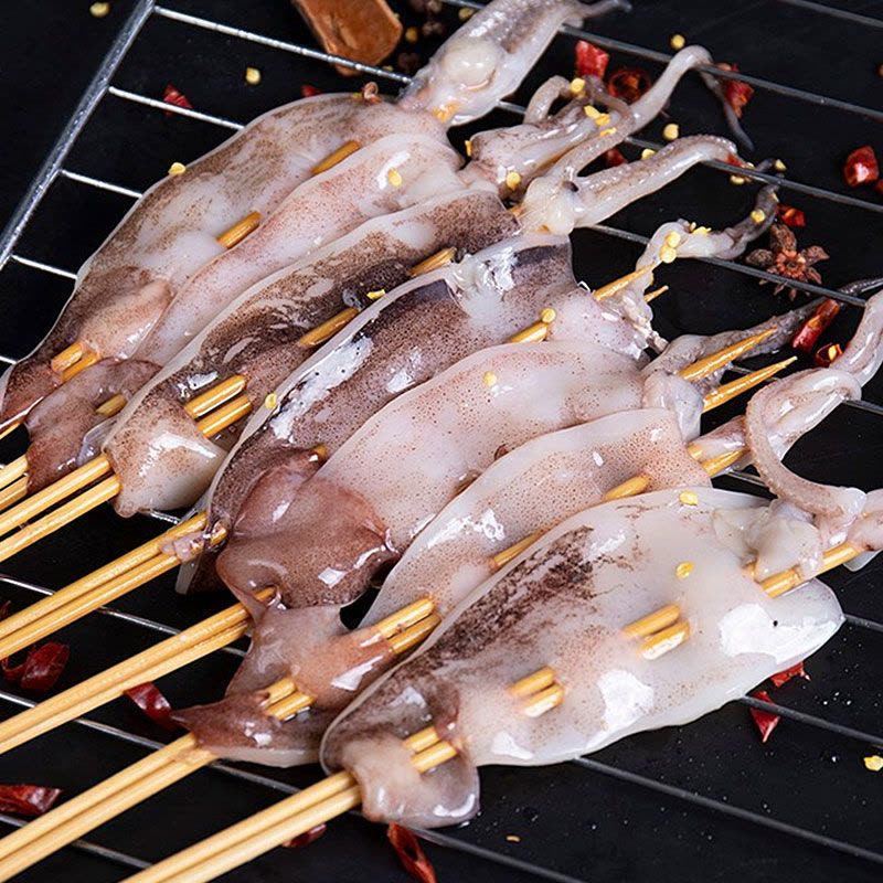 BBQ Squid 铁板鱿鱼串 10串装 总重600克