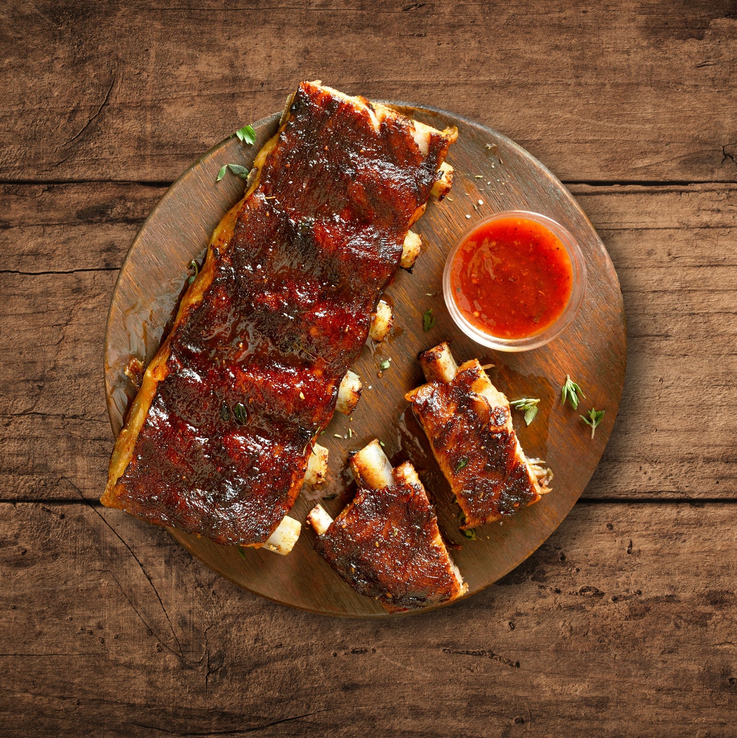 BBQ Pork Back Ribs 焦香烤猪排骨 加热即食 独立塑封包装 总重415g